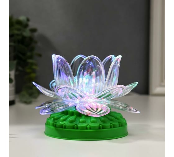 Ночник RISALUX "Лотос" LED от сети МИКС 12х12х11 см 5193484