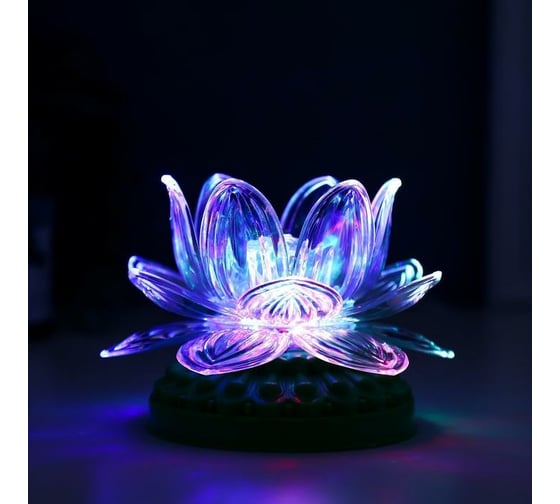 Ночник RISALUX "Лотос" LED от сети МИКС 12х12х11 см 5193484