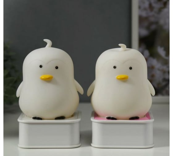 Ночник RISALUX "Утенок" LED от батареек 4хАА USB МИКС 9х9х15,5 см 5136264 1