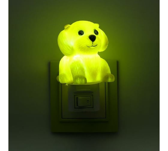 Ночник RISALUX "Собачка" LED МИКС 5,5х9х10 см 5353792