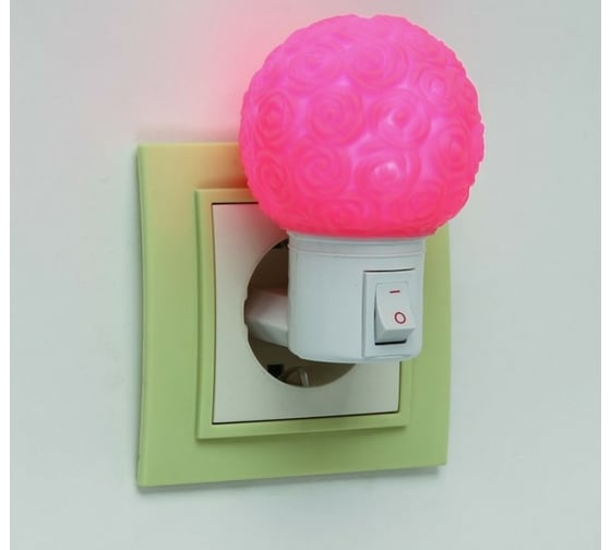 Ночник RISALUX "Букет" 1Вт МИКС 6,5х5,5х8,5 см. 4336248
