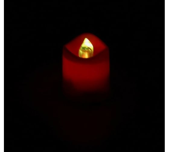 Ночник RISALUX Свеча LED МИКС 4х3,5х3,5 см 1759235