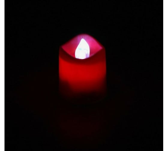 Ночник RISALUX Свеча LED МИКС 4х3,5х3,5 см 1759235