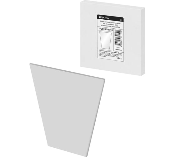 Стекло матовое TDM ELECTRIC для светильников 4060 четырехгранник, металл, комплект 60 штук SQ0330-0745