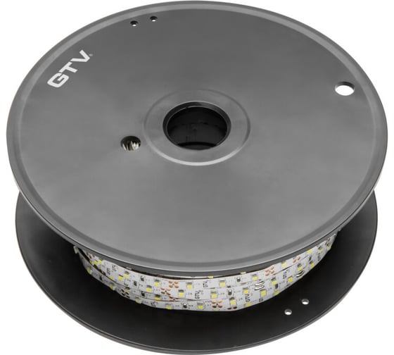 Лента светодиодная GTV FLASH 2835, 300 LED, 12V, IP20, 30W, 8 мм, 50 м, цвет нейтральный белый LD-2835-300-20-NE4P-50