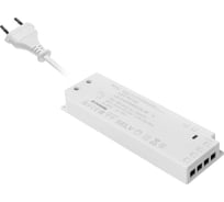 Блок питания GTV SLIM EASY CLICK 220V/24V/30W, IP 20, 160x50x18 мм, разъем MINI AMP, провод вилка 1,5м LD-ZAS30WEC24-30