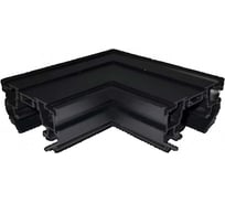 Соединитель угловой внутренний EKS КЛАРУС для трекового профиля, черный, 50 шт/кор (В) 0У-00006636