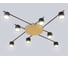 Светильник потолочный Ambrella Light /8 BK/GD черный/золото GX53/8 max 12W 870х870х95 FL51760 3