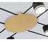 Светильник потолочный Ambrella Light /8 BK/GD черный/золото GX53/8 max 12W 870х870х95 FL51760 6
