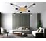 Светильник потолочный Ambrella Light /8 BK/GD черный/золото GX53/8 max 12W 870х870х95 FL51760 7