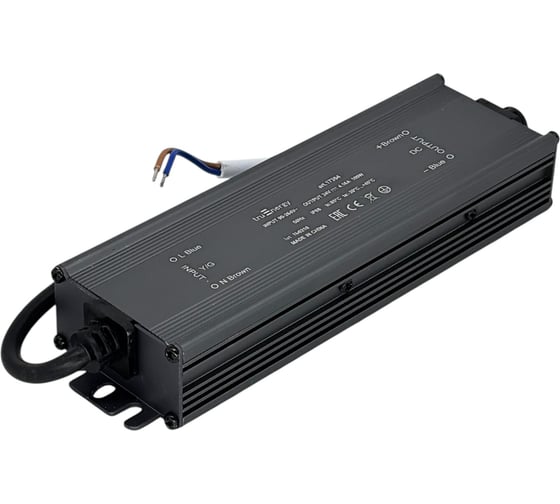 Блок питания для светодиодной ленты truEnergy 24V 100W IP68 алюминий 190x55x30мм 17363