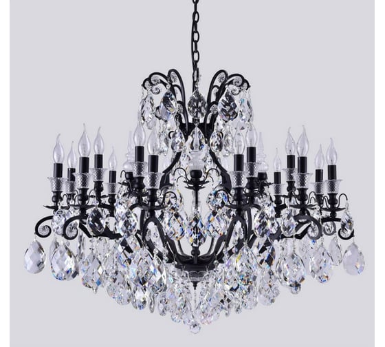 Подвесная люстра Crystal Lux Magnifico SP19 Black/Transparent