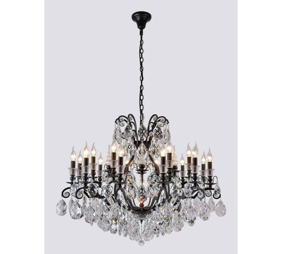 Подвесная люстра Crystal Lux Magnifico SP19 Black/Transparent