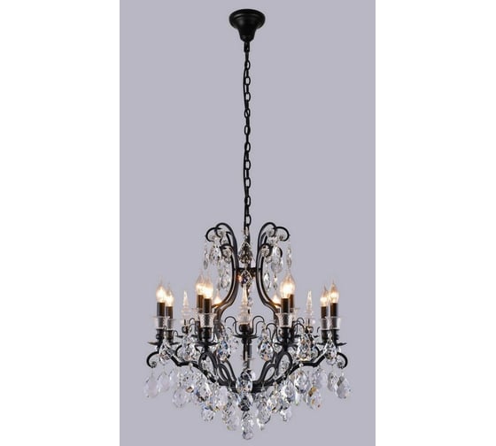 Подвесная люстра Crystal Lux Magnifico SP13 Black/Transparent