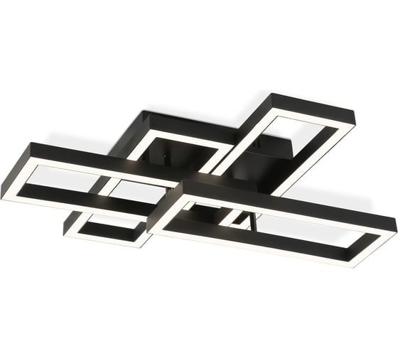 Светильник светодиодный потолочный Ambrella Light /2+2 BK черный 65W 3000K-6400K 550х453х130 (ПДУ ИК) FA1002