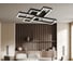 Светильник светодиодный потолочный Ambrella Light /2+2 BK черный 65W 3000K-6400K 550х453х130 (ПДУ ИК) FA1002 8