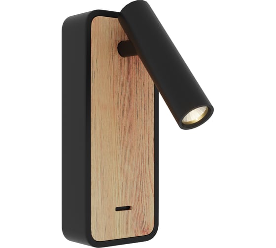 Светильник настенный ST LUCE черный, светлое дерево/черный LED 1*3W 3000K ST160.431.03