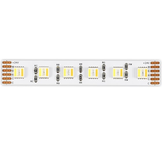 Светодиодная лента ST LUCE 18Вт/м (сум.) 2700K-6000K 2100 Lm Ra90 IP20 L5000xW12 24В ST1006.018.20RGBCCT