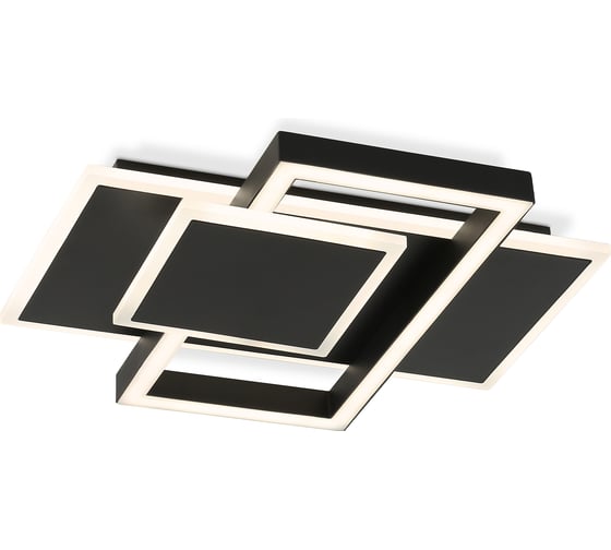 Светильник светодиодный потолочный Ambrella Light /3 BK черный 50W 3000K-6400K 380х345х75 (ПДУ ИК) FA1022