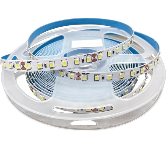 Лента светодиодная DzivaTek 9,6W/m 6000K 24V SMD2835 120D IP20 950Lm 5м 56519