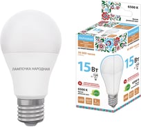 Светодиодная лампа TDM ELECTRIC НЛ-LED-A60-15 Вт-230 В-6500 К-Е27, 60х112 мм, Народная SQ0340-1516