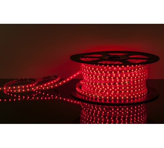 Светодиодная лента Elektrostandard LS004 220V 4,8W 60Led 2835 IP65 красный a044278