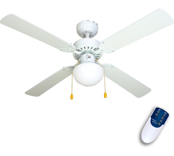 Люстра вентилятор DREAMFAN Vegas White RC 105 90205DFN