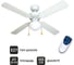 Люстра вентилятор DREAMFAN Vegas White RC 105 90205DFN 5