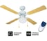 Люстра вентилятор DREAMFAN Vegas White RC 105 90205DFN 6
