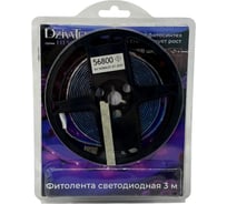 Лента светодиодная DzivaTek для выращивания растений 1,7W/m 5V SMD2835 30D IP65 USB 3м 56800
