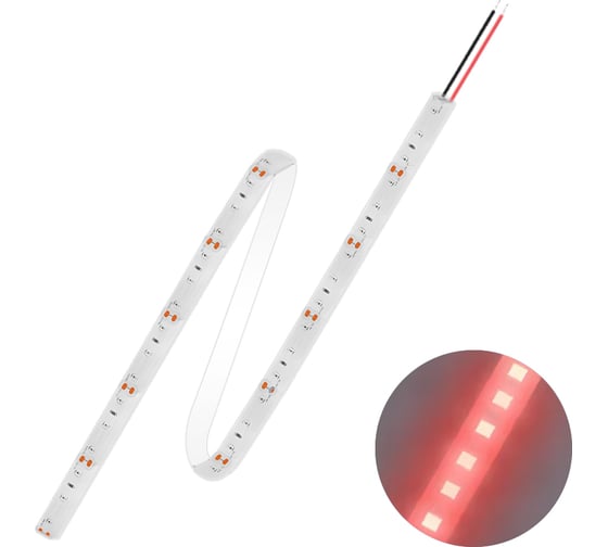 Светодиодная лента FL-LED FL-Strip 2835-SW120-R 24.0W/m RED DC-12V  IP65 10х5000mm 613844