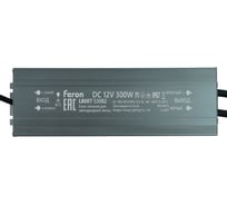 Трансформатор электронный для светодиодной ленты FERON 300W 12V IP67 (драйвер) 53082