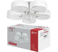 Люстра под лампу IN HOME MODERN LIMA-CL-5E27-CH 5хЕ27 белый плафон, хромированный 4690612067162