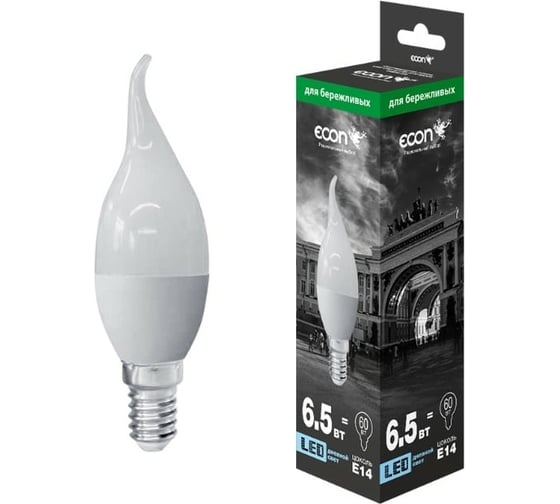 Лампа светодиодная Econ LED CNT 6,5 Вт E14 4200K BW35 ES 10-7765010