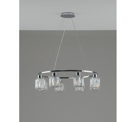 Люстра подвесная Moderli Prismique хром, прозрачный V11708-8P