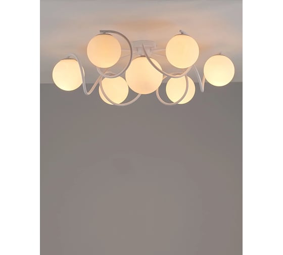 Люстра потолочная Moderli V1150-5C Circle 5 E27 60W белый V11802-7C