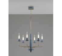 Люстра подвесная светодиодная Moderli Atelieri золотой, прозрачный, голубой V11692-PL