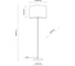 Напольный светильник TK Lighting E27 Umberto с тканевым абажуром 16033 золото/белый a068715 2