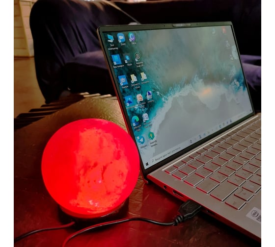 Солевая USB лампа Wonder Life "ФЕНШУЙ" /питание от USB порта компьютера/ SLU-108-ШД