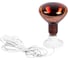 Светильник для инфракрасной лампы ЭРА FITO-Holder-CAP-light 3 м патрон-основание керамический с кабелем и цоколем Е27 Б0064259 1