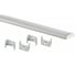 Комплект с гибким накладным анодированным профилем ЭРА 1506G-set-4 15х6,5мм 2м серебристый 4 шт Б0073030 1