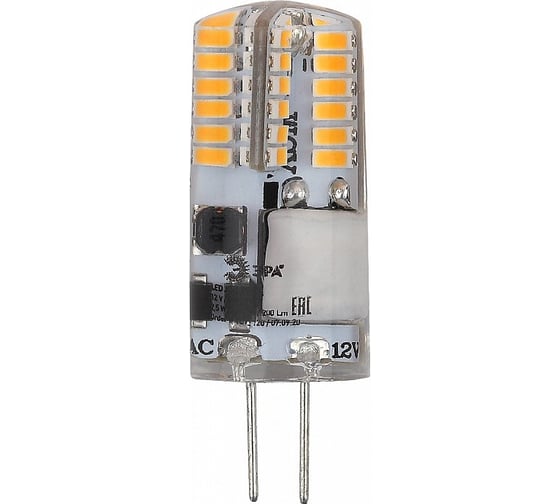 Лампы ЭРА STD LED JC-2,5W-12V-SLC-840-G4 светодиодные 2,5Вт капсула нейтральный белый свет G4 Б0057769