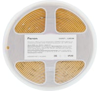 Лента светодиодная FERON 720SMD(2110) 10Вт/м 24В 5000х8х1.8мм IP20 3000К, LS 53097