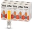 Набор ламп ЭРА 10 штук STD LED JCD-6W-GL-827-G9 светодиодные 6Вт капсула теплый белый свет G9 Б0057764 4