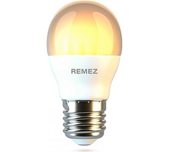 Светодиодная лампочка солнечного света Remez LED Е27 G45 7W 3000К ЦБ-00000124