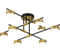 Светильник потолочный Ambrella Light /8 BK/GD черный/золото GX53/8 max 12 В 720х720х245 FL51752