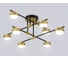 Светильник потолочный Ambrella Light /8 BK/GD черный/золото GX53/8 max 12 В 720х720х245 FL51752 2