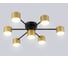 Светильник потолочный Ambrella Light /7 BK/GD черный/золото GX53/7 max 12 В 645х135 FL51726 2