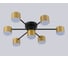 Светильник потолочный Ambrella Light /7 BK/GD черный/золото GX53/7 max 12 В 645х135 FL51726 3