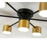Светильник потолочный Ambrella Light /7 BK/GD черный/золото GX53/7 max 12 В 645х135 FL51726 4